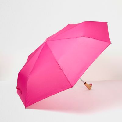 Fluorescent pink duck face umbrella